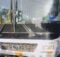 Foto del bus tras el impacto.