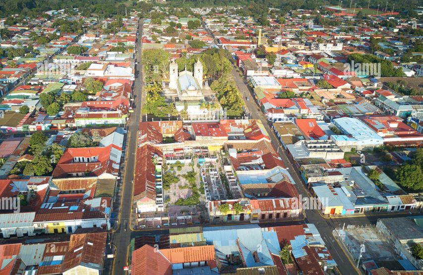 Foto aérea de Jinotepe, Carazo.