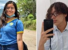 Justo Pastor Ortiz, de 20 años de edad y su novia, Britney Olivas Herrera, de 17 años de edad.
