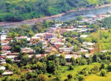 Plano general de La Cruz de Río Grande, Caribe Sur.