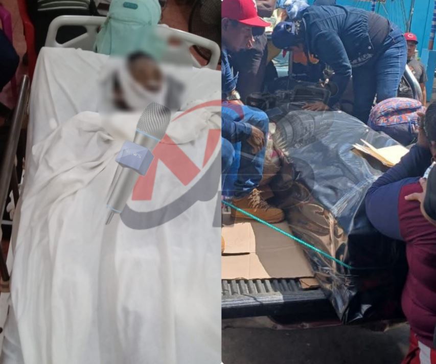 Fernando Sepeth Valle, de 34 años, a la izquierda mientras fue internado, en la derecha en sus honras fúnebres.