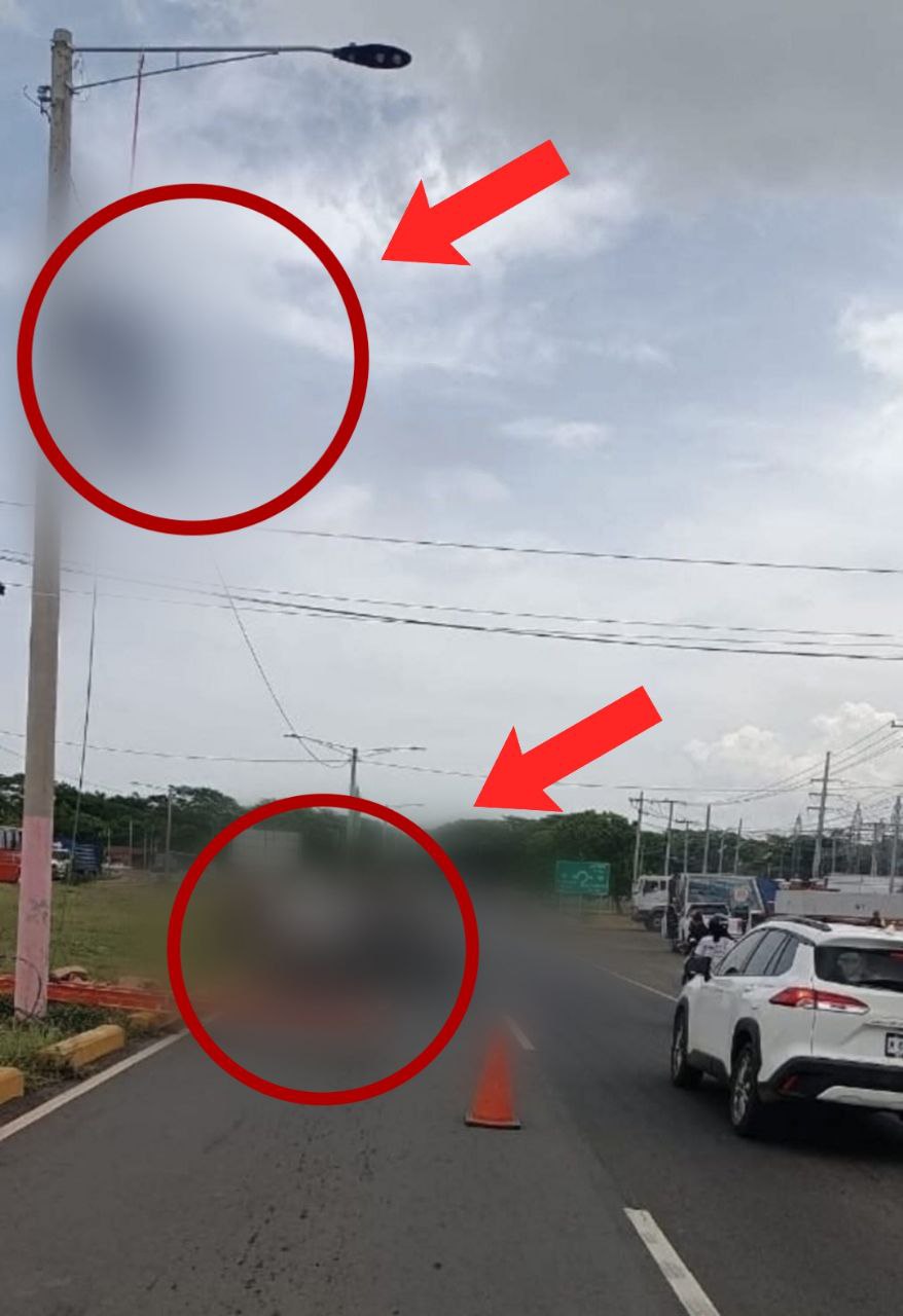 Plano general tras el accidente.