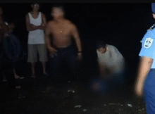 Momentos que el cuerpo era extraído.