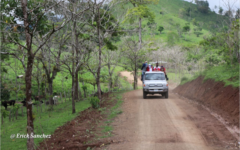 Un camino rural en Siuna.